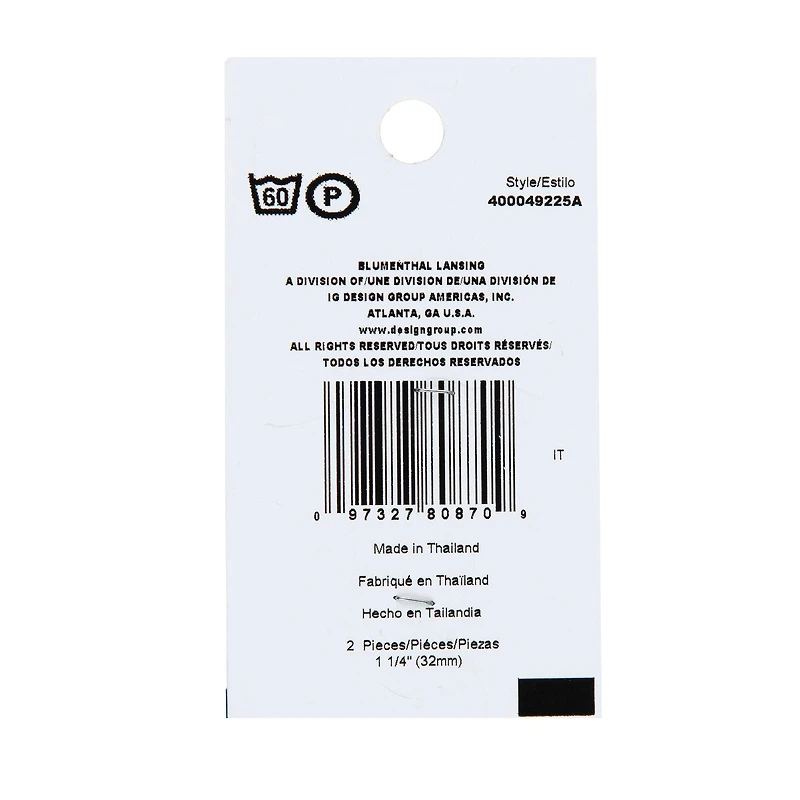 Flair Originals 1 1/4" Red Heart 2-Hole Buttons, 2ct.