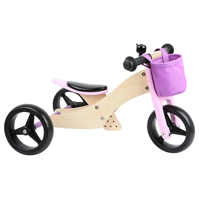 Small Foot Pink Training Balance Bike/Trike 2-in-1