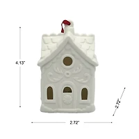 4" DIY LED Ceramic Gingerbread House Ornament by Make Market®