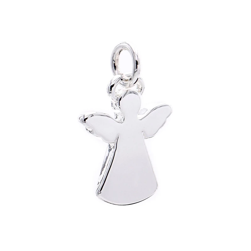 12 Pack: Charmalong™ Silver Plated Angel Charm by Bead Landing™