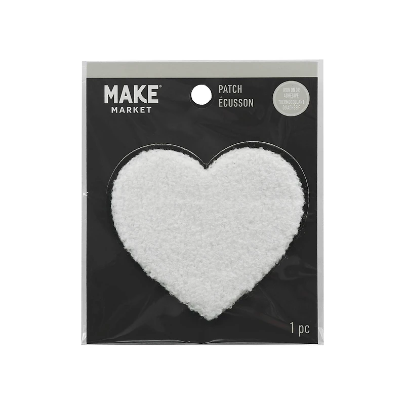 3" Chenille Heart Iron On Patch by Make Market®