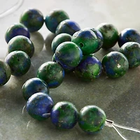 Green & Blue Chryscolla Round Beads by Bead Landing®, 8mm