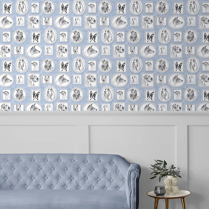 Surface Style Pup Portraits Peel & Stick Wallpaper