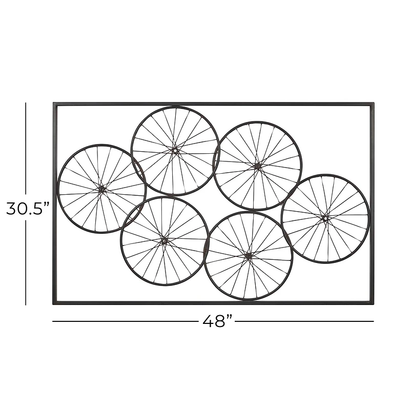 48" Black Iron Rustic Wall Décor