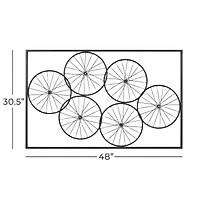 48" Black Iron Rustic Wall Décor