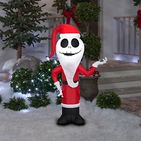 4ft. Airblown® Inflatable Jack Skellington as Sandy Claws
