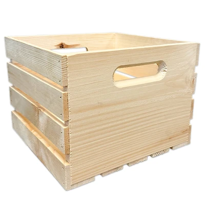 9.25" x 12.5" x 12.5" Pinewood Crate by Make Market®