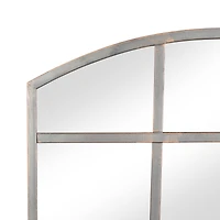 Clear Industrial Metal Wall Mirror, 40" x 30"