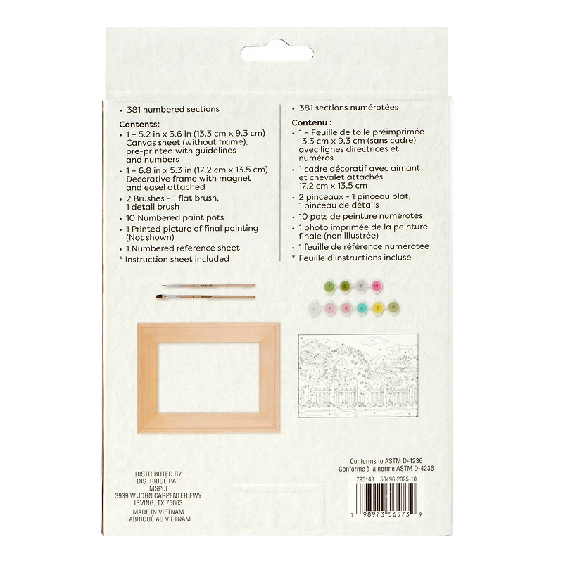 Garden Gate Paint-by-Number Framed Mini Kit by Artist's Loft®