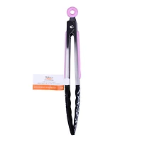 Mini Pink & Black Spiderweb Silicone Tongs by Makery™