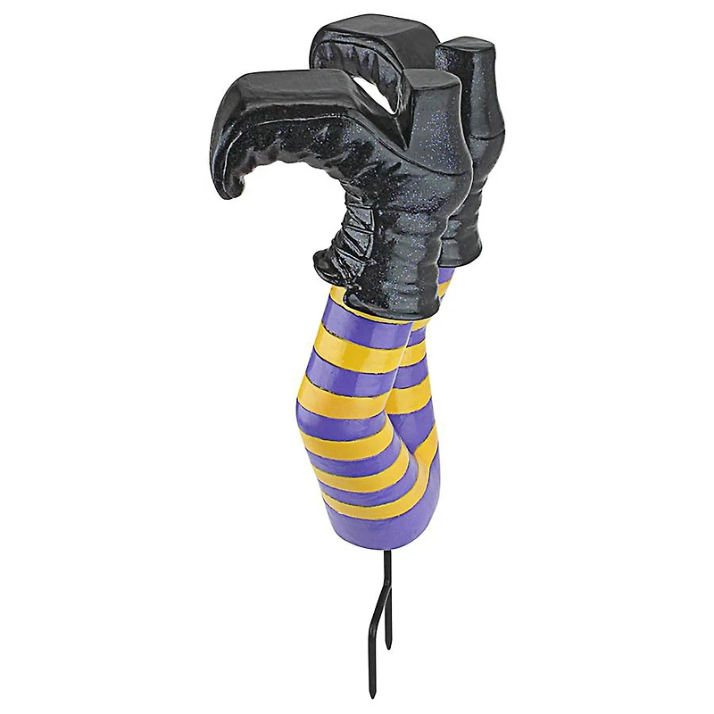 Design Toscano 16.5" Crash Landing Wicked Witch Legs Garden Stake Statue