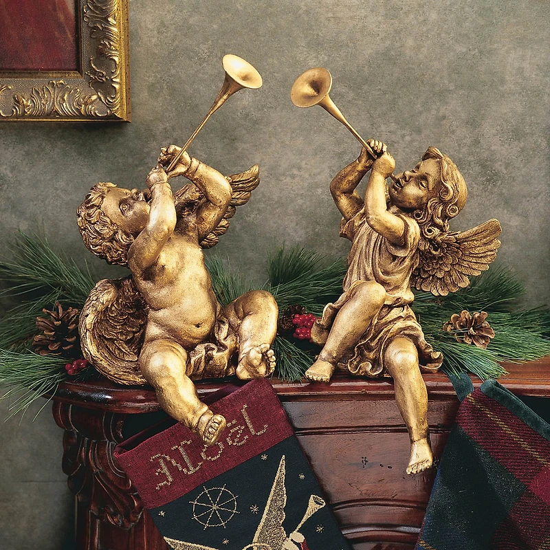 Design Toscano Trumpeting Angels of St. Peters Square Statue Set