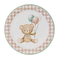 9" Teddy Bear & Gingham Dinner Plates, 10ct. by Celebrate It™