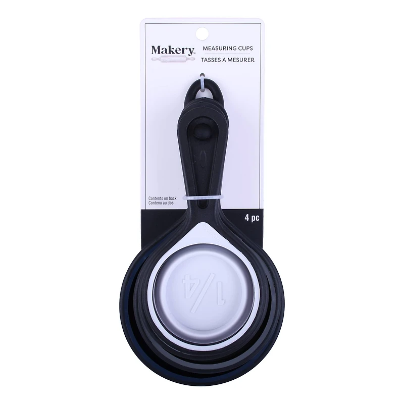 Navy Silicone Measuring Cup Set by Makery®