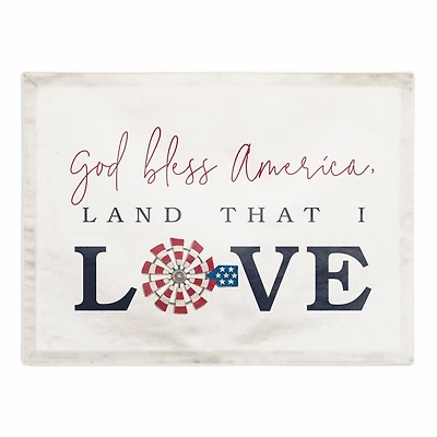 God Bless America Land That I Love Twill Placemat