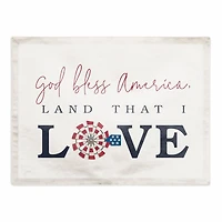 God Bless America Land That I Love Twill Placemat