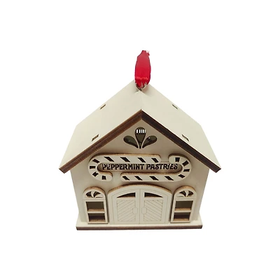 3.75" Peppermint Pastries Shop DIY LED Wood Ornament by Make Market®