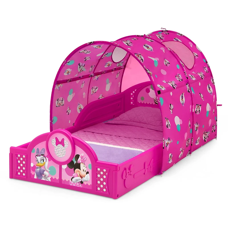 Delta Children Disney® Minnie Mouse Sleep & Play Toddler Bed with Canopy