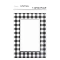 Buffalo Check Flat Cards & Envelopes by Recollections™, 5" x 7"