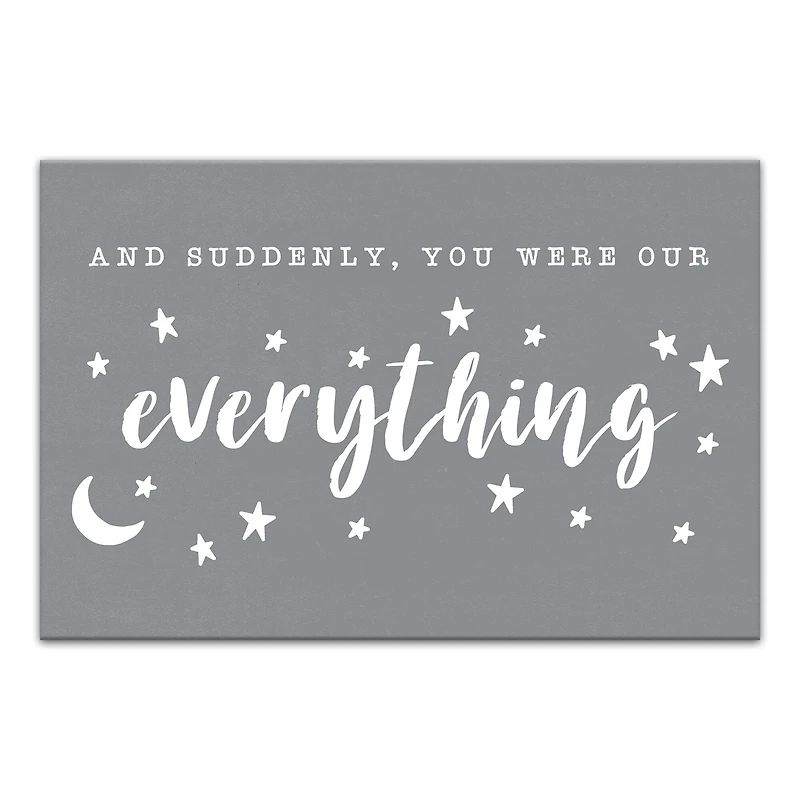 You Were Our Everything 18" x 12' Canvas Wall Art