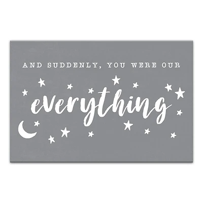 You Were Our Everything 18" x 12' Canvas Wall Art
