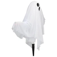 Lighted White Ghost Halloween Lawn Stakes Set, 3ct.