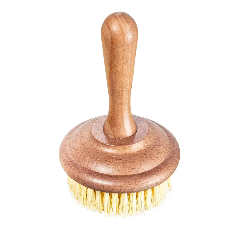 Hello Honey® 6" Brown Carved Wood Dish Brush