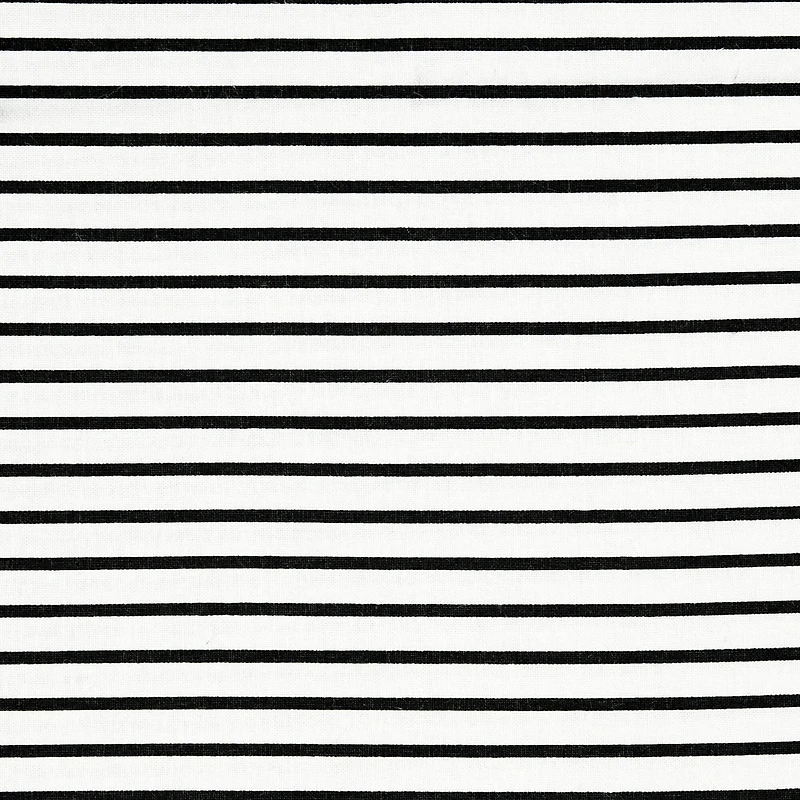 White & Black Stripes Cotton Fabric Mini Bolt by Loops & Threads®