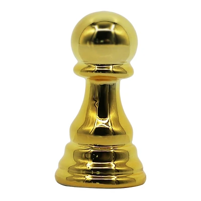 4.5" Gold Pawn Ceramic Tabletop Chess Piece by Ashland®