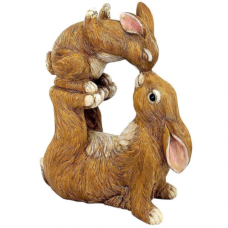 Design Toscano 21" Balancing Bunny Love Garden Rabbit Statue