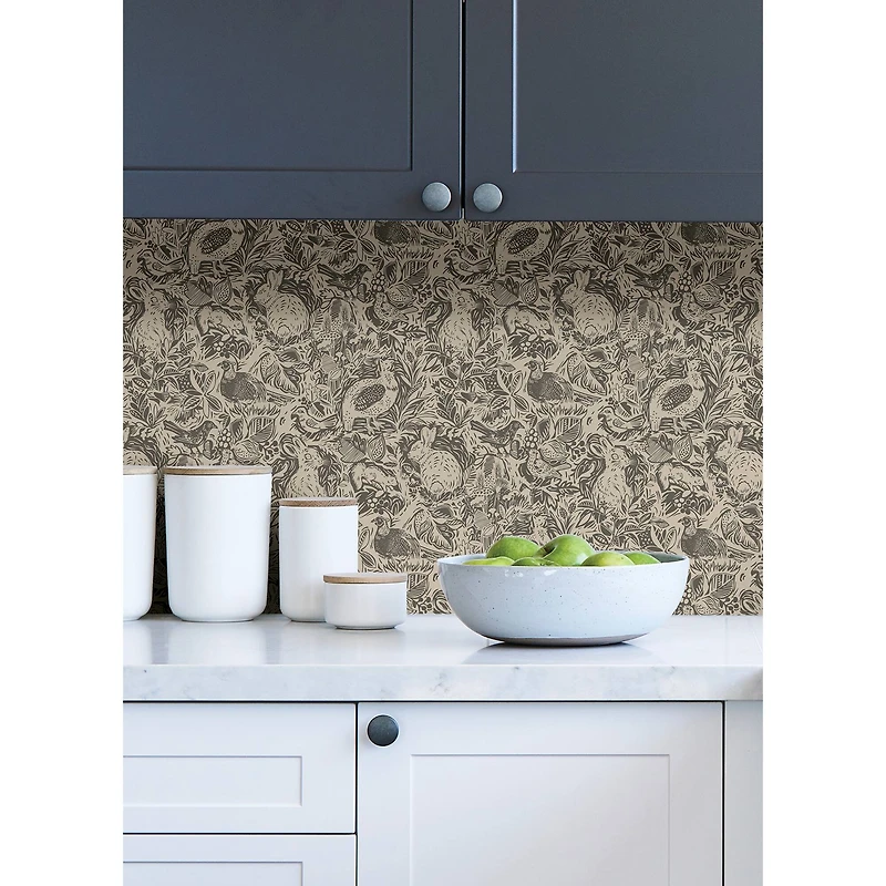 NuWallpaper Charcoal Terrene Peel & Stick Wallpaper