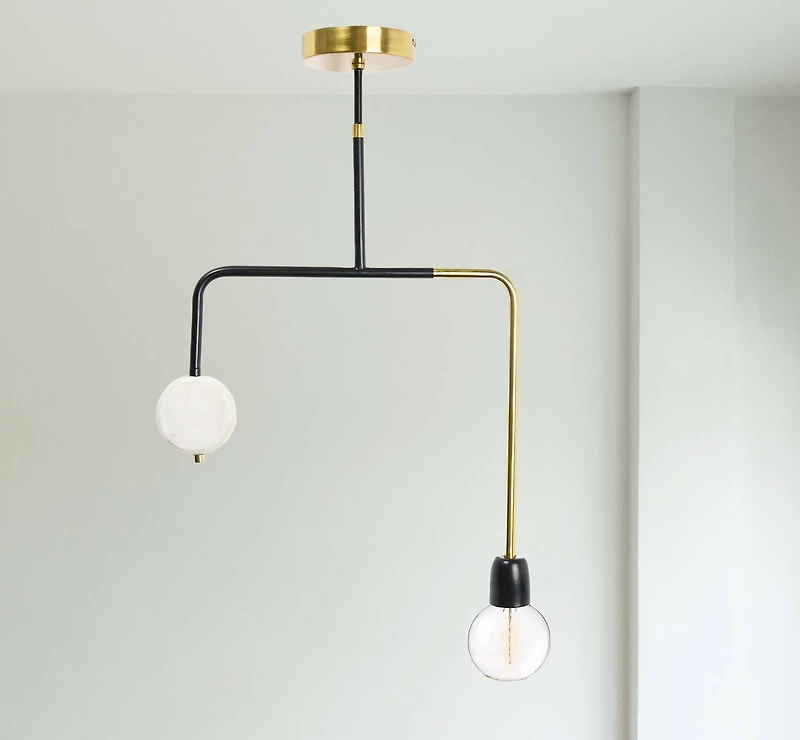 Hello Honey® Minimalist Geometric Modern Marble Pendant Lamp