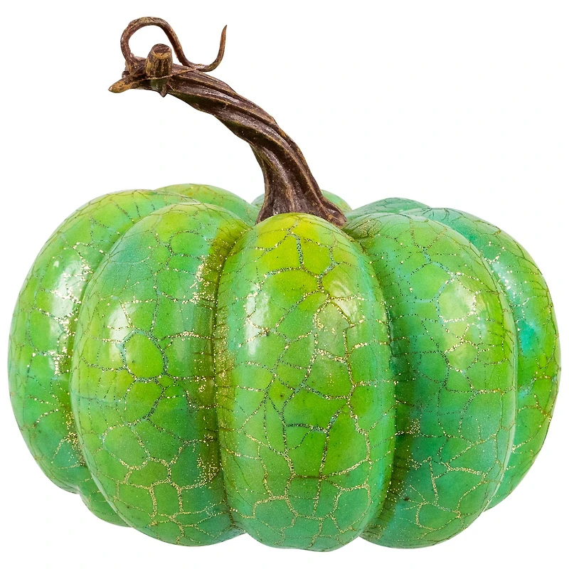 5" Green Fall Harvest Tabletop Pumpkins Set