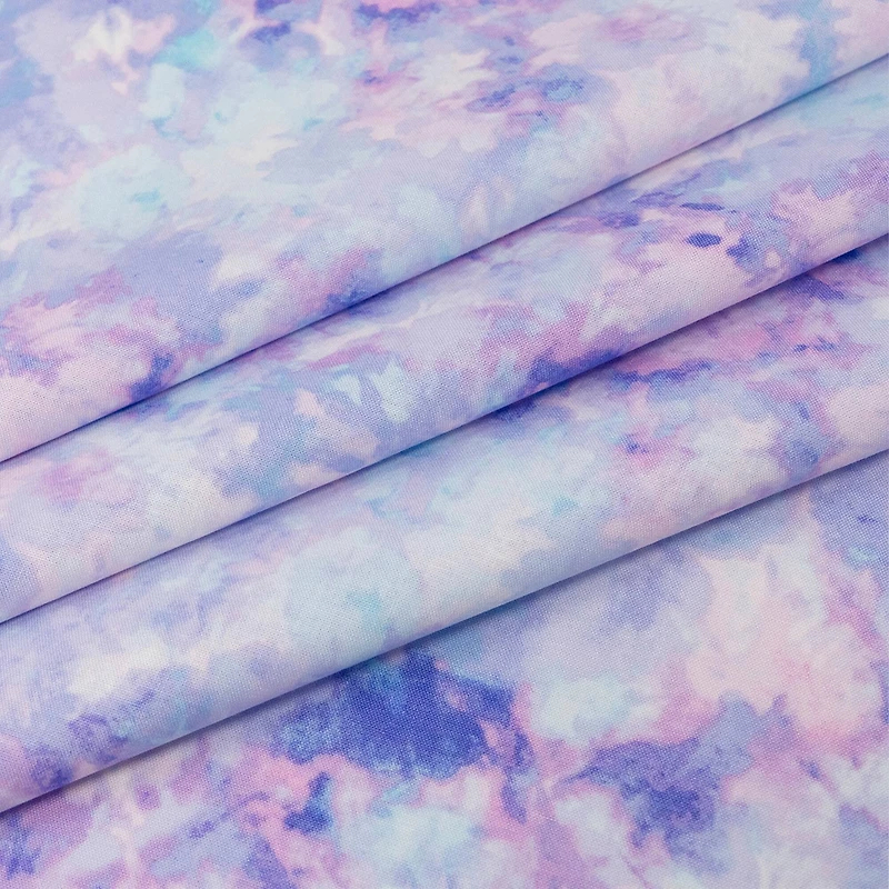 SINGER Purple Blender Print Ringspun Cotton Fabric