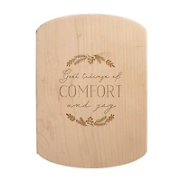 Comfort and Joy 11" x 8" Maple Oval Cutting Board