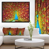 Designart - Peacock Dancing