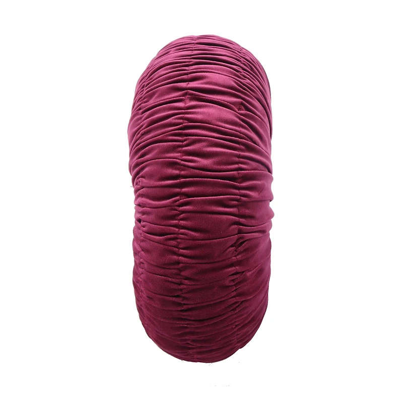 15" Pink Pleated Round Accent Pillow by Ashland®