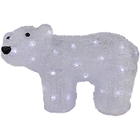 12" Lighted Commercial Grade Acrylic Baby Bear Christmas Display Decoration