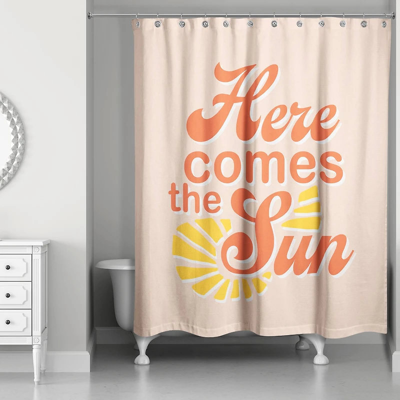 Here Comes the Sun Shower Curtain