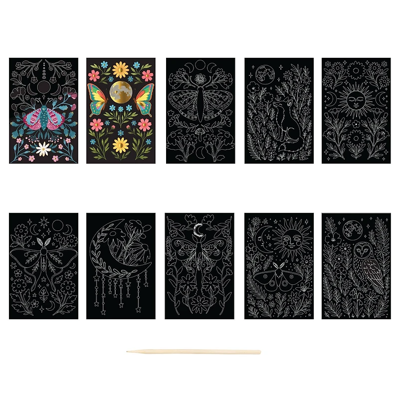 Brea Reese™ Mini Lunar Scratch Art Paper Pad