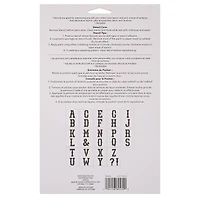 4" Western Alphabet Serif Stencils by Craft Smart®