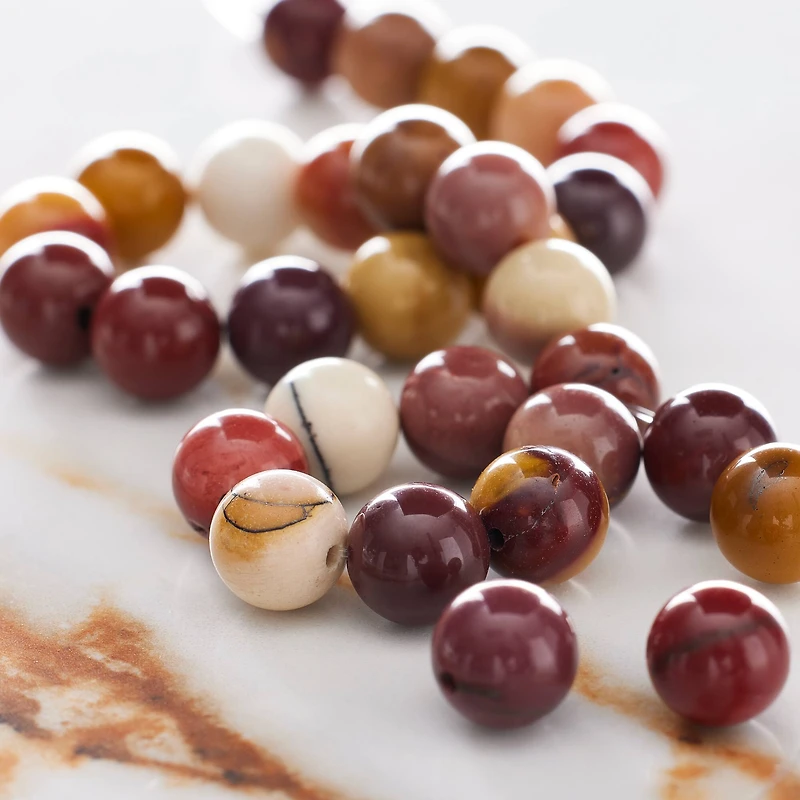 Mookaite Round Beads by Bead Landing™, 8mm