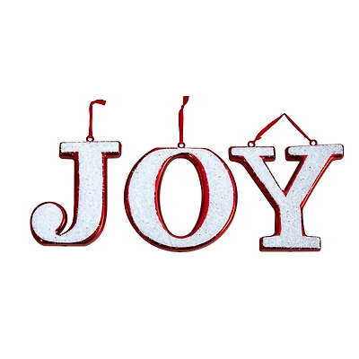 8.5" Joy Holiday Deluxe Shatterproof Ornament Set