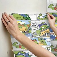 RoomMates Teenage Mutant Ninja Turtles Comic Peel & Stick Wallpaper