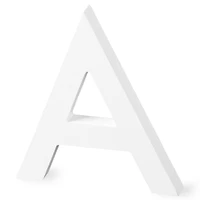 8 Pack: 5.5" White MDF Letter by Make Market