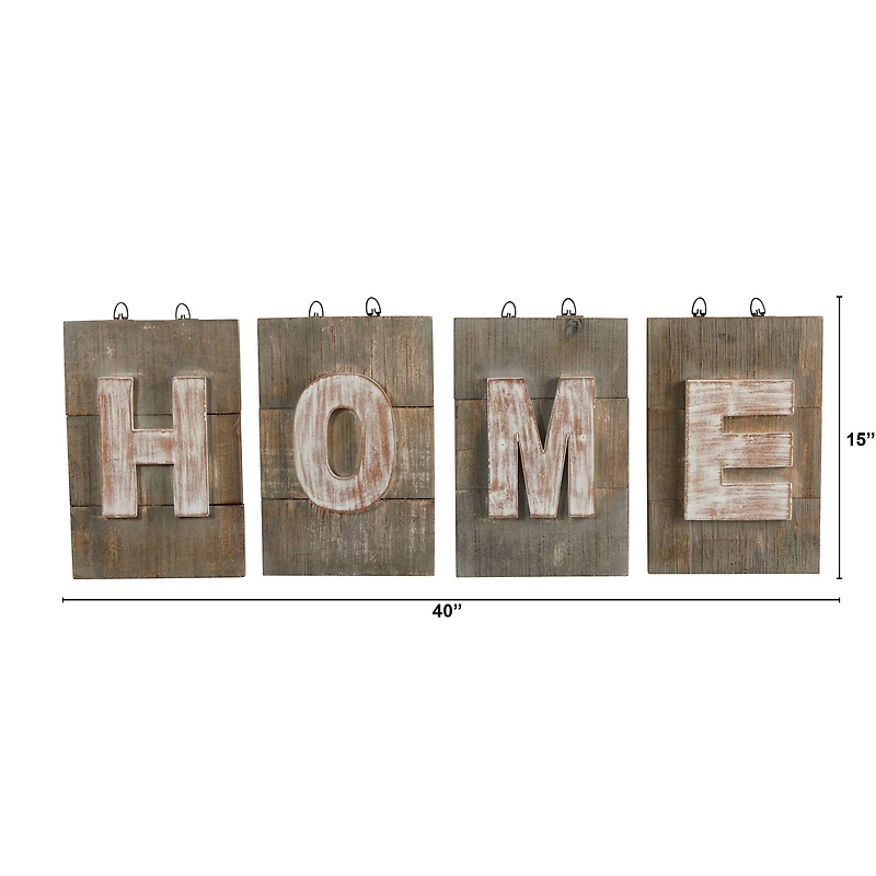 40" Rustic Farmhouse HOME Wall Art Decor