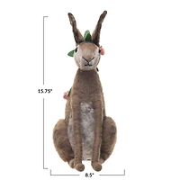 Hello Honey® 15.75" Flower Wool Rabbit Décor Accent