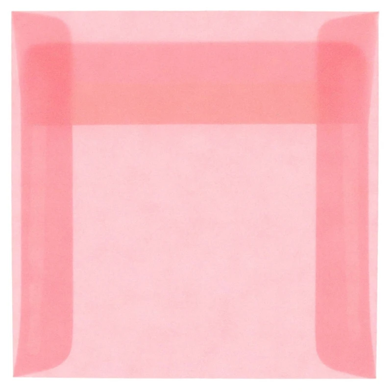 JAM Paper 6" x 6" Translucent Vellum Invitation Envelopes