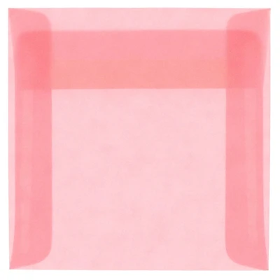 JAM Paper 6" x 6" Translucent Vellum Invitation Envelopes
