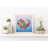 Diamond Dotz® Intermediate Level Flower Heart Diamond Painting Kit